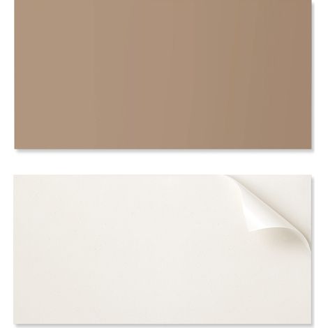 Azulejos decorativos autoadhesivos para pared de sal贸n, color marr贸n claro, 10x40x20 cm.