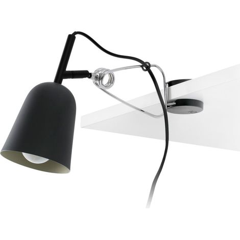 Studio Lampada Clip Nera E Crema Marca Faro