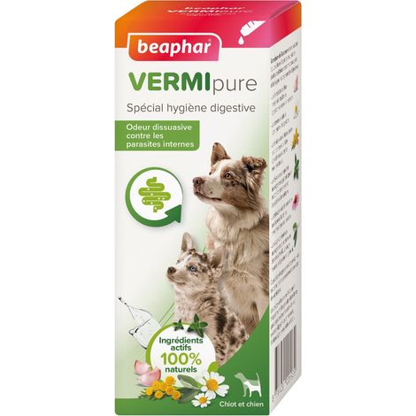 Vermipure liquide Beaphar pour chiot et chien : 50 ml (1/3)