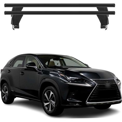 OMAC Dachträger Querträger Alu für Lexus NX I 2015-2021 – Abschließbar – T-Nut – City-Crash-getestet – Max. 50 kg Schwarz (1/5)