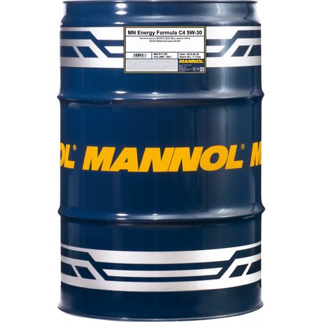 Mannol – Huile moteur Energy Formula C4 5W-30 208L – Technologie Low SAPS – Compatible DPF – MN7917DR