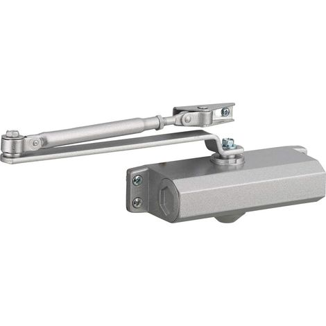 Automatischer hydraulischer Türschließer – 1 Stück – Silberlegierung – 3-fach einstellbare Schließkraft – Für den Innen- und Außenbereich geeignet – Modernes Design (1/5)