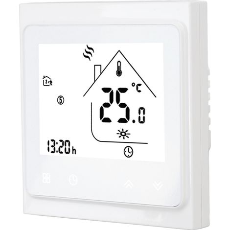 Thermostat programmable pour chaudière BHT 002GC, écran tactile numérique avec grand écran LCD, régulateur de température passif 95-240 V (1/5)