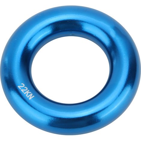 Anneau multifonctionnel rond en aluminium pour l'escalade en montagne, anneau en O 22KN (petit anneau bleu) (1/5)