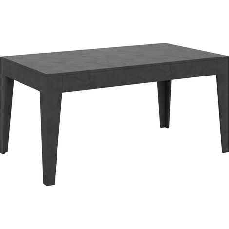 Tavolo Allungabile 160-220x90x77 cm Cico Antracite Spatolato