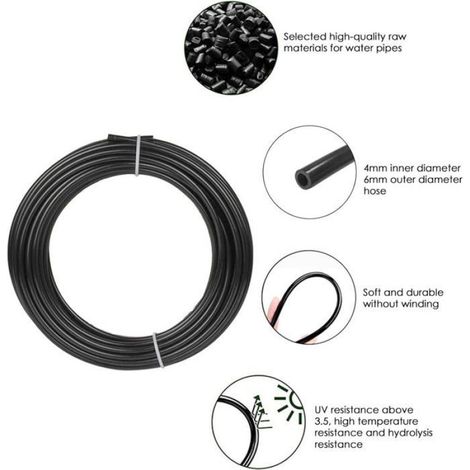 Brumisateur Exterieur, 9M Brumisateur Terrasse avec 11 Buse Brumisateur+1Adaptateur (en Laiton, 3/4") Brumisateur (1/5)