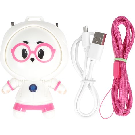 Ortviai Purificateur d'air portable en collier à ions négatifs – Blanc, USB, 24 h d'autonomie, 1000 W/cm³