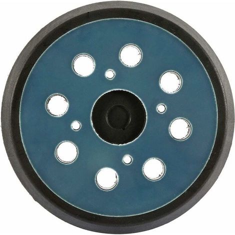 Plateau de Ponçage 125mm 8 Trous 4 Clous Bleu Noir pour Ponceuses Électriques Disque de Polissage en Métal Papier Verre Patins de Ponçage pour Polissage Vitesse (1/4)