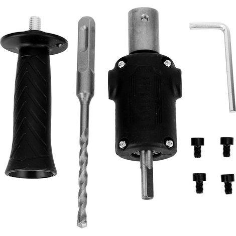 Tête De Conversion Marteau Électrique - Pour Perceuse Portative - Compatible Bois Béton Brique - 373 G - 12,5 Cm (1/5)
