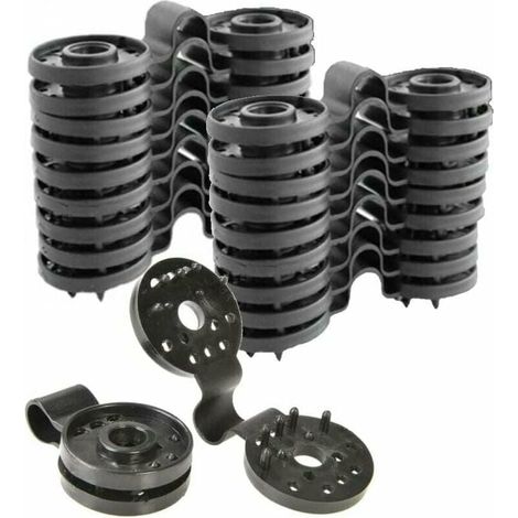 50 Clips de Fixation traités Anti-UV, fixation pour brise vue, pour Filet grele- Attaches Filet exterieurcrochets Brise vue, brise vent, canisse et brande (1/5)