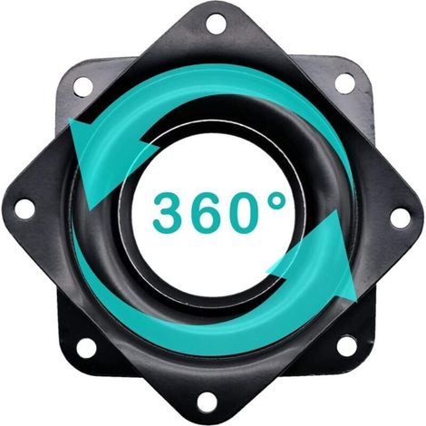 Drehbarer Metallteller „Lazy Susan“ (4-teilig), 360° drehbarer Ständer, kugelgelagerte Drehplatte für Tisch, Stuhl, Sofa, Sessel... (1/5)