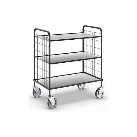 kaiserkraft Carrello a ripiani per ufficio lungh x largh x (1/2)