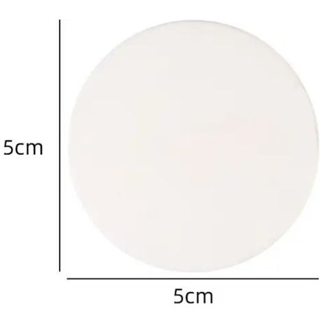 Filiyano-Butée de porte en silicone autocollante, protection antichoc, ronde, blanche, pour poignée de porte, décoration intérieure et protection (1/5)