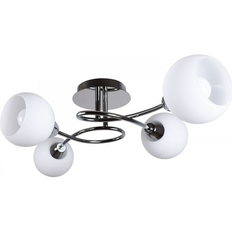 Lampada a soffitto dede 4 luci de della serie UMBRIA in cromo INTERLUSA (1/4)