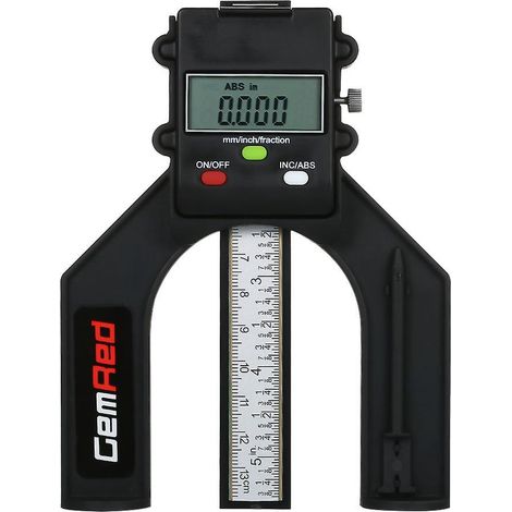 GemRed Digitaler Tiefenmesser, Tiefenanzeiger, Höhenmesser