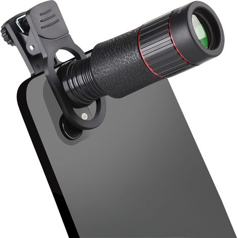 Klassisches 32-fach HD-Zoomobjektiv für Mobiltelefone, universelles externes Objektiv für Mobiltelefone, kompatibel mit allen Smartphones, tragbares Zubehör, geeignet für Camping, Wandern und Sportfot (1/4)