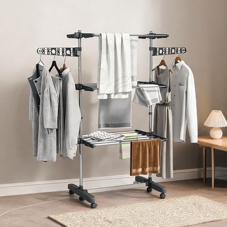 Porte-manteau coloris gris en edelstahl ABS 142 x 55 x 152 cm (1/5)