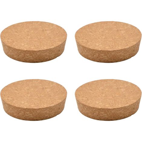 Bouchons en liège coniques, 4 pièces, bouchon en liège conique en bois pour bouteille de vin, bouchons de rechange pour bouteilles de vin, bouteilles en verre, verres, 91 x 85 x 20 mm (1/5)