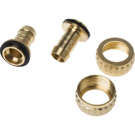 Raccord de tuyau souple RS PRO Droit, BSP 3/4" femelle Laiton ( Prix pour Boîte de 10 )