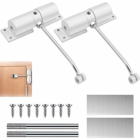 2 Ferme Porte Automatique, Groom Fermeture Porte, Ferme Porte à Ressort 116mm (1/3)