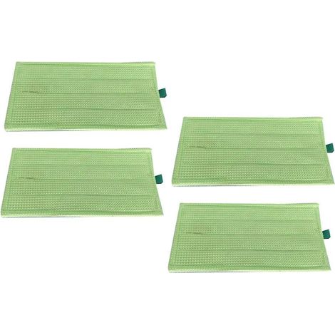 Lot de 4 lingettes de nettoyage pour aspirateur Vorwerk Kobold SP600 MF600, accessoires et pièces détachées pour lavage à sec et humide. (1/5)