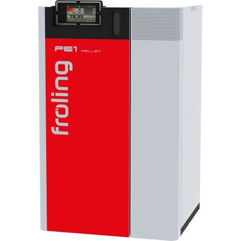 Chaudière à pellets PE1 20 kW – 7" Touch Display – Énergie A+ – Évacuation des fumées 130 mm – 14204C – Fröling