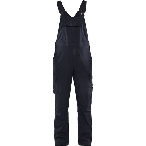 Mono de trabajo con tirantes para industria stretch 2D - Azul marino 42C