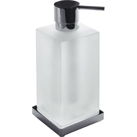 COLOMBO DESIGN Look dispenser appoggio vetro acidato cromato codice prod: B93170BM-CR