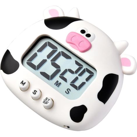 COLLBATH Minuteur électronique de Cuisine en Forme de bœuf Cartoon (1/5)