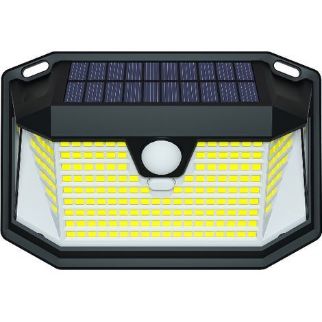 Solar-Außenbeleuchtungsset, wasserdichte Solar-Wandleuchte mit Bewegungsmelder, Sicherheitsbeleuchtung, Strahler (2 Stück) (1/5)