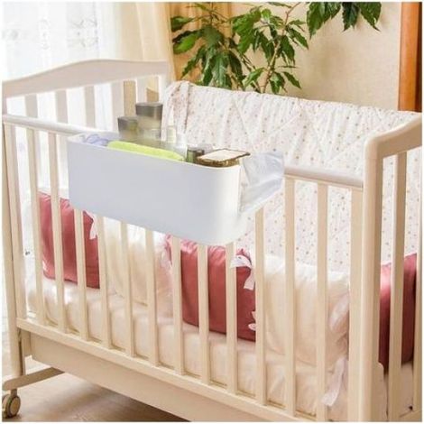 Panier de rangement suspendu pour lit superposé - Matériau PP durable et écologique Installation facile sans outils (1/5)