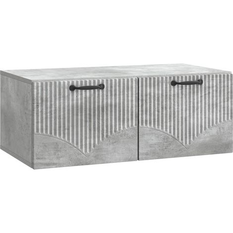 Maison Exclusive - Mobile Porta TV da Muro Grigio Cemento 78,5 x 41 x 30 cm (1/5)