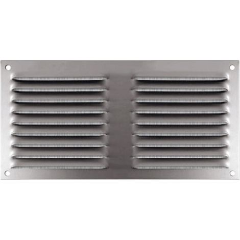 Rejilla de aluminio anodizado con persiana y mosquitera 100x200 Bolsa - Autogyre