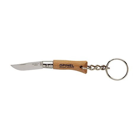 PORTACHIAVE COLTELLO OPINEL - INOX/FAGGIO n° 2 MM 35- 3 pezzi