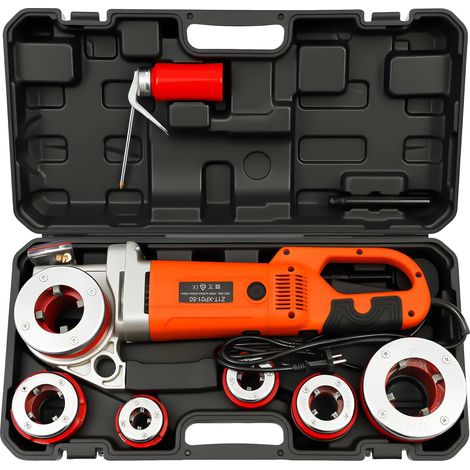 Filtre à tuyau électrique, 2300W de puissance, alliage d'aluminium, compatibilité de 1/2" à 2", six matrices incluses, caractéristiques de dissipation de chaleur (1/5)