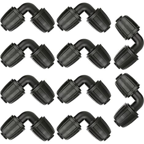 10PCS Connecteurs en Coude L pour Tuyau d'Arrosage 16mm Raccord Joint (1/5)
