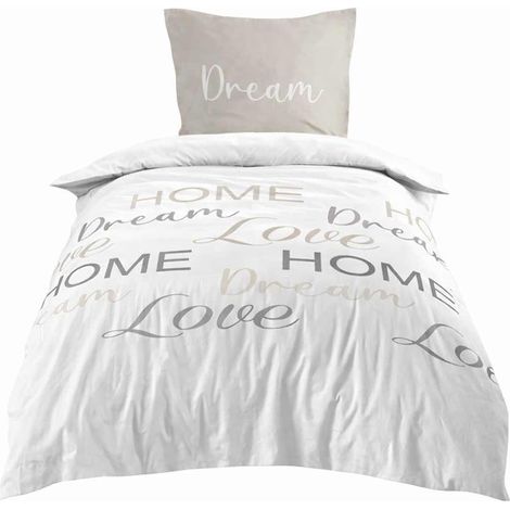 Parure housse de couette enfant home love 140x200 cm