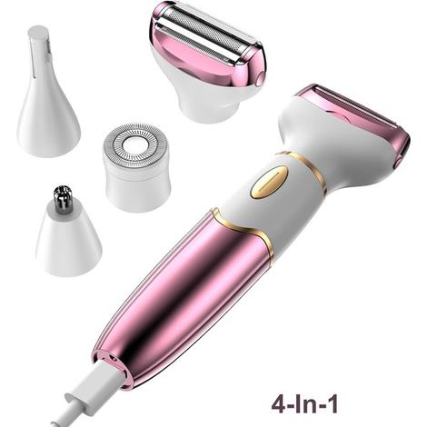 4-in-1 Elektrorasierer für Damen, Digitalanzeige, IPX7 wasserdicht (1/5)