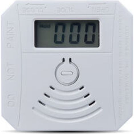 Lntyq Détecteur de gaz Détecteur de fumée de monoxyde de carbone combiné Détecteur de fumée CO à piles avec écran d'affichage LED Flash Alarme sonore Motif d'avertissement sonore (1/4)