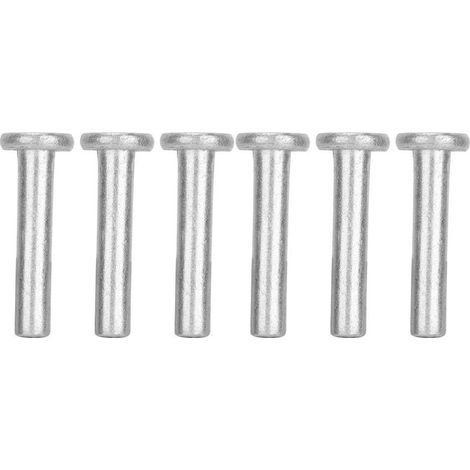 100pcs GB867 M4 Rivets en aluminium à tête plate Rivet solide à tête plate (M4  25).
