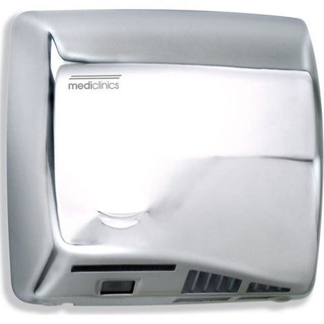 Asciugamani Elettrico Aria Calda Automatico in Acciaio Lucido Mediclinics Speedflow M06Ac