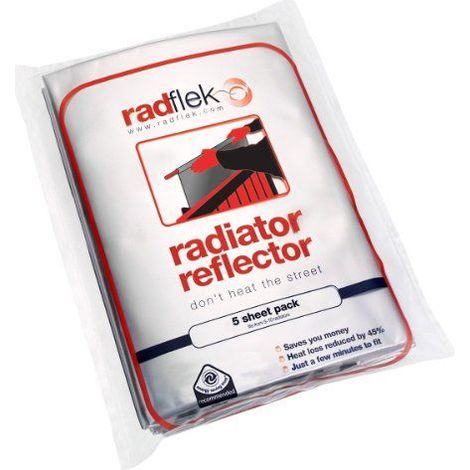 Radflek Réflecteur de chaleur avec 5 feuilles Radstik + 4 bandes adhésives Radstik pour radiateur Radflek (1/5)