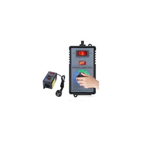Controlador de velocidad de 230 V, inversor de frecuencia de 230 V, regulador de voltaje de motor de 220 V CA y 10 A, potencia máxima de 4000 W, enchufe europeo - Crezuo