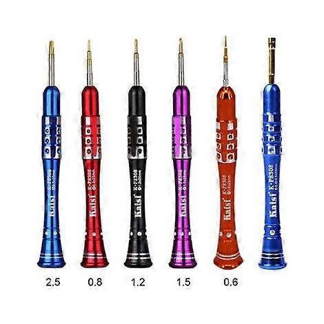 Tournevis multifonction 6 en 1 Kaisi K-8308, outil de réparation et de démontage d'appareils électroniques pour téléphones.