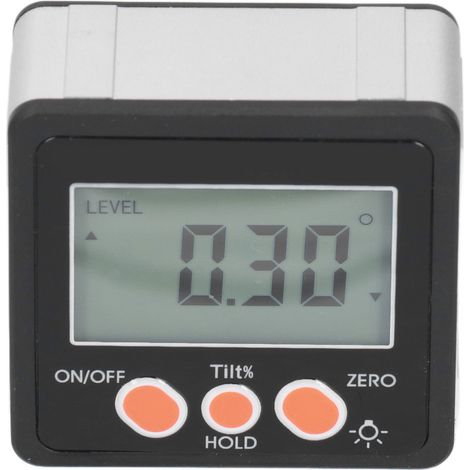 Digitales Winkelmessgerät 0–360° mit LCD-Display, hoher Genauigkeit, batteriebetrieben, industrieller Neigungsmesser (1/5)