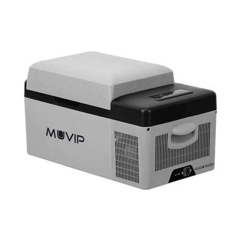 Muvip frigorifero portatile de compressore 20l -luz led interno - protezione della batteria del veicolo - temperatura -20º/+20º - connessione 12/24/220v - consumo 45w - compressore silenzioso - contro