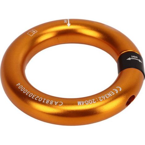 Anneau De Rappel - Ouvrant 12 Mm - Pour Escalade Alpinisme Sauvetage Arboriculture - 1 Pièce (1/5)