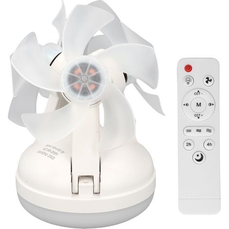 Ceiling Fan with LED Lighting, 3 Color Temperatures, Stepless Dimming, Remote Control, Quiet Operation (1/5)