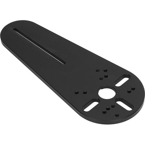 Gabarit de coupe circulaire en plastique technique, rayon réglable multi-formes, pour défonceuse et travail du bois, noir (1/5)