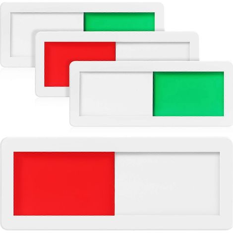 4 panneaux de signalisation pour salles de réunion, portes de bureau, panneaux coulissants pratiques, panneaux « Toilettes libres/occupées » (1/5)
